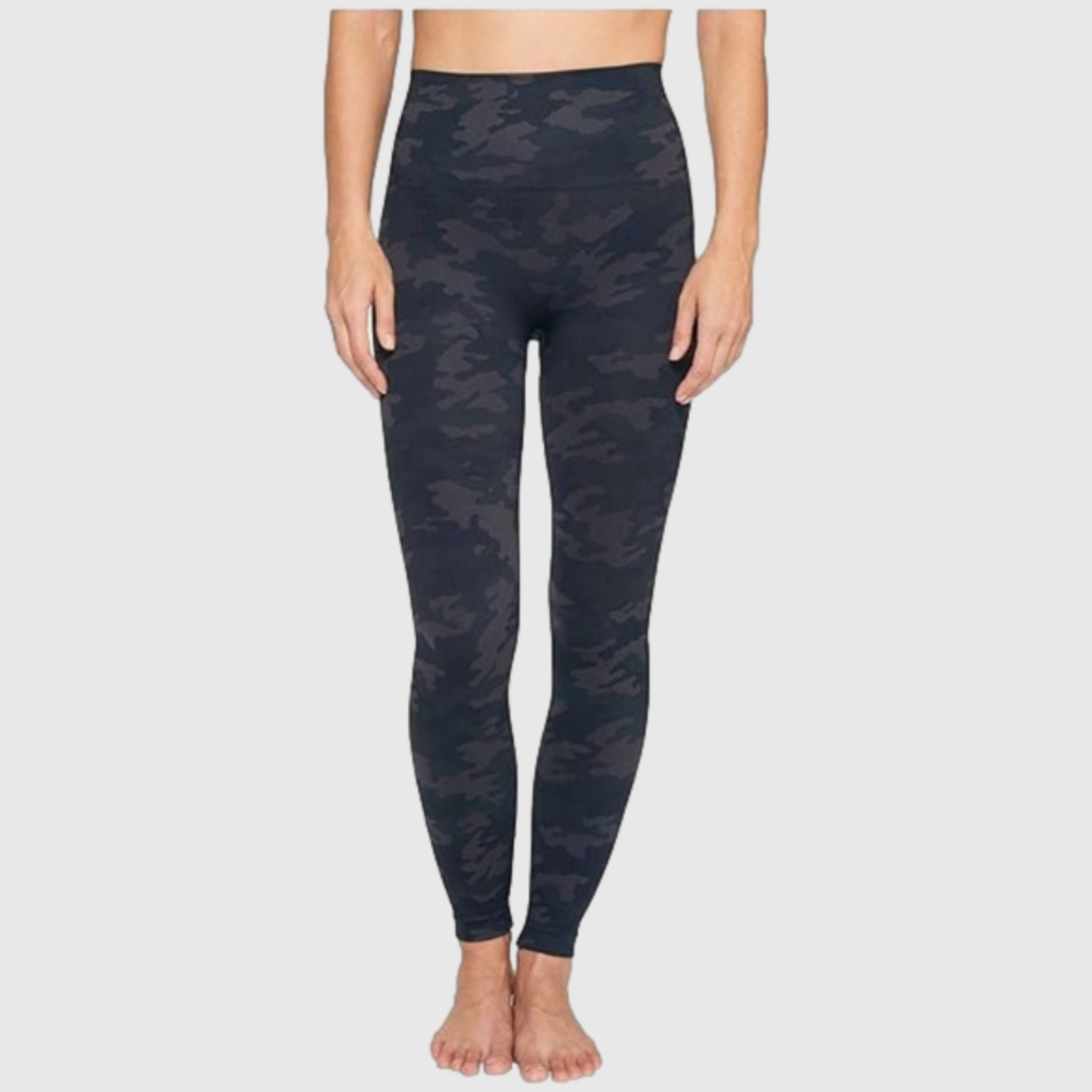 SPANX Look At Me Now Seamless Legging Black Camo L